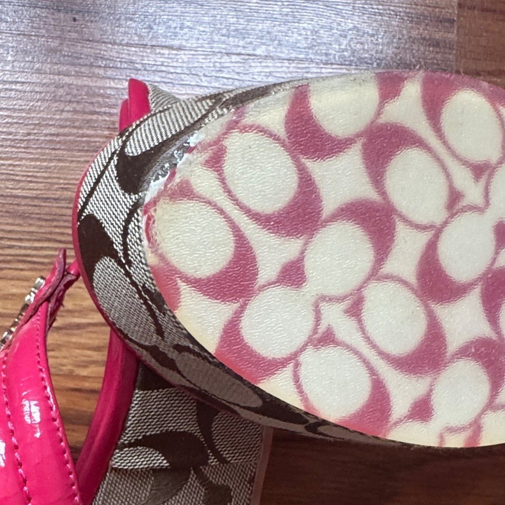 Coach Nella Platform Flip Flops – Women’s Size 7 – Pink - Picture 6 of 6